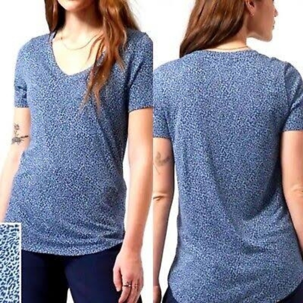 Athleta Small Blue Breezy Short Sleeve T-Shirt
